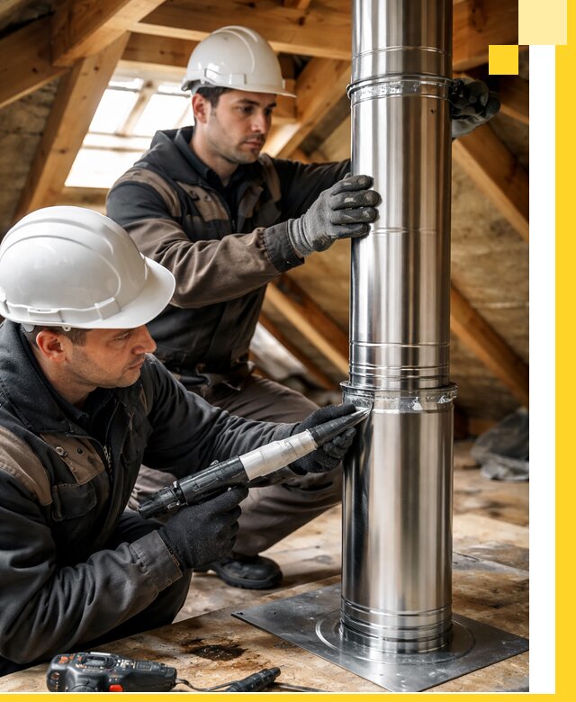Монтаж дымоходов для каминов в Черняховске с гарантией качества