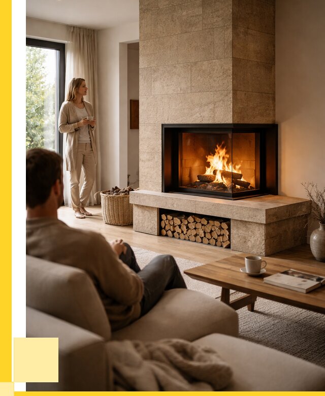 Угловые камины из кирпича установка в Черняховске от 157200 р. ЭриданЧрх