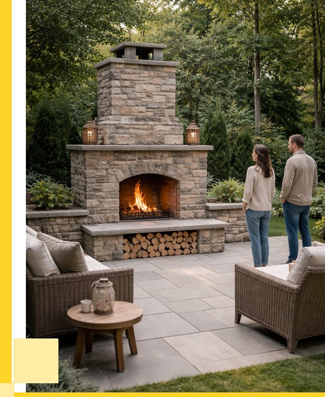 Уличные камины из кирпича в Черняховске от 157200 р. | ЭриданЧрх