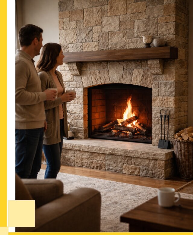 Каменные камины на заказ в Черняховске от 188640 р. | ЭриданЧрх