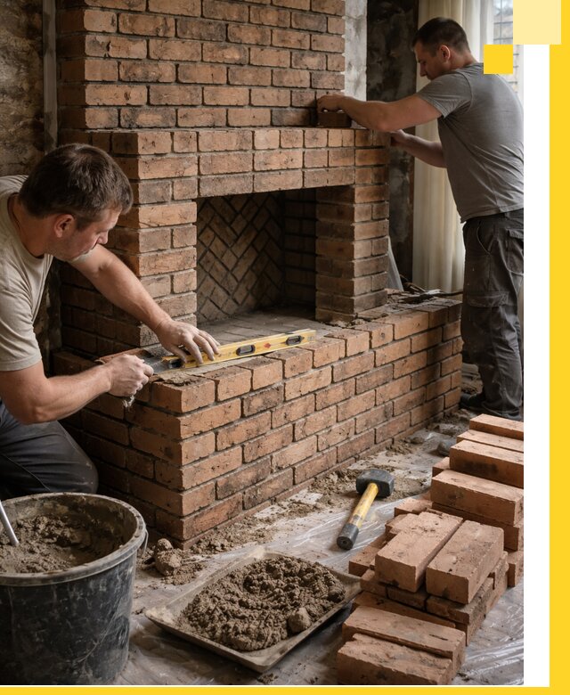 Изготовление и установка кирпичных каминов в Черняховске