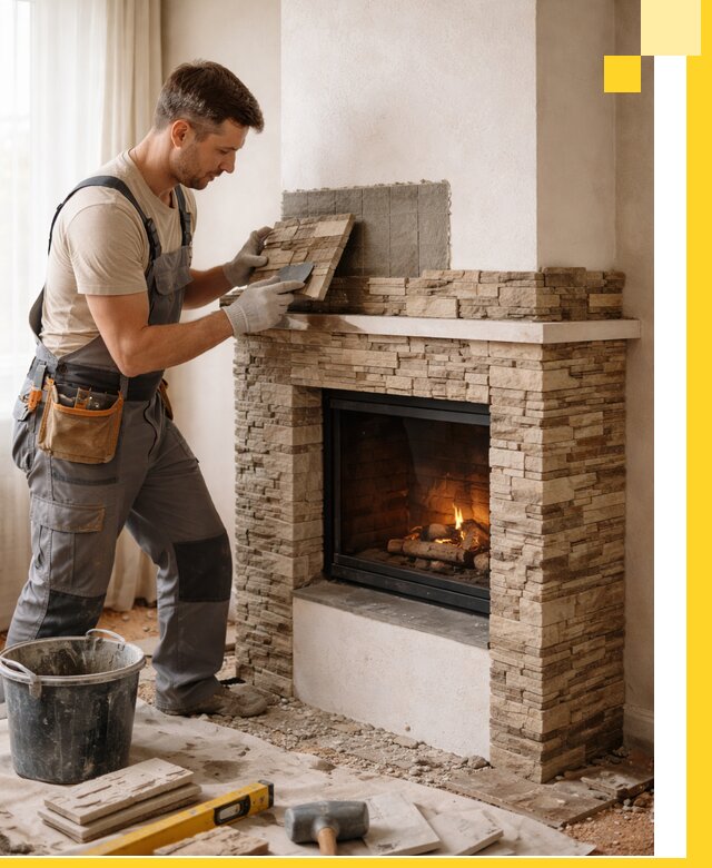 Изготовление и монтаж каминов для дома под ключ в Черняховске