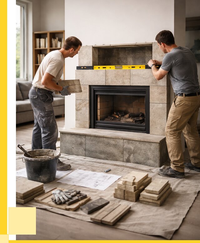 Монтаж каминов и установка в Черняховске от 47160 р. | ЭриданЧрх