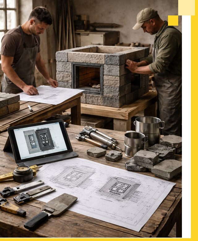 Разработка проектов печей с согласованием и монтажом в Черняховске