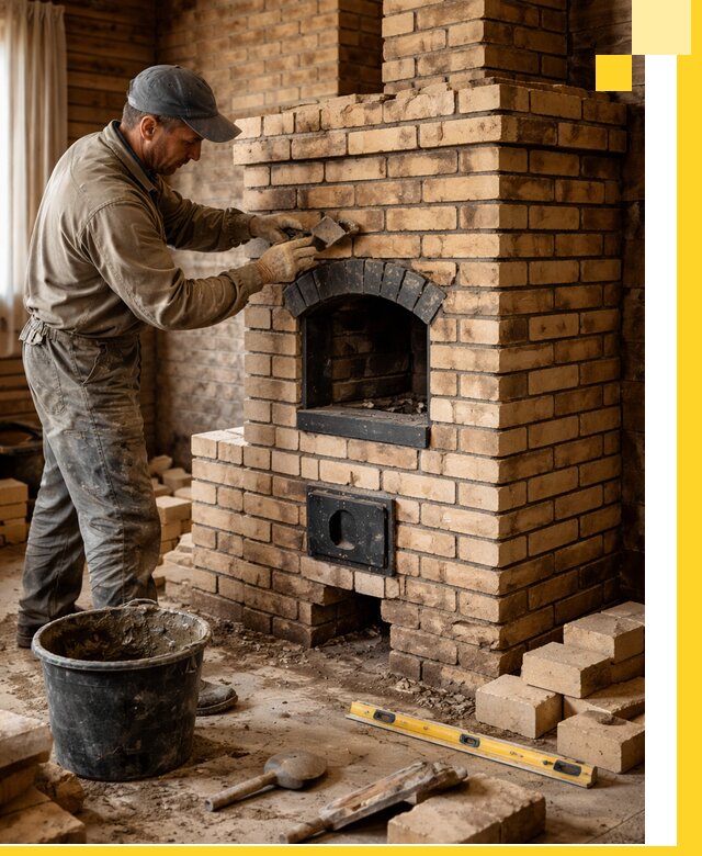 Кирпичные печи под ключ в Черняховске: проектирование и кладка