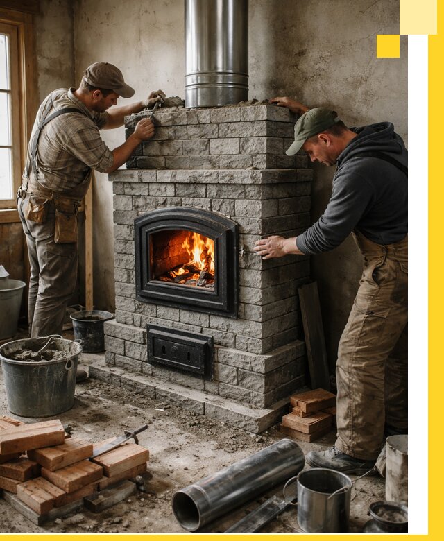 Производство, поставка и монтаж дровяных печей в Черняховске