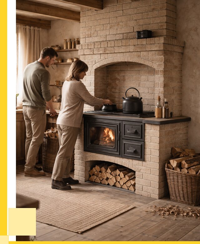 Печи с плитой в Черняховске от 47160 р. | ЭриданЧрх — кирпичная печь