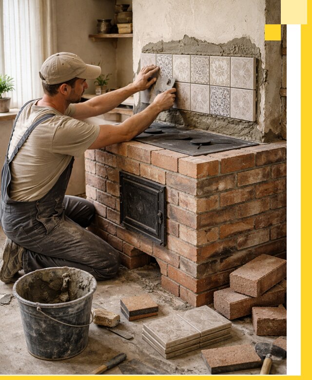 Печи с плитой на заказ монтаж гарантия и сервис в Черняховске