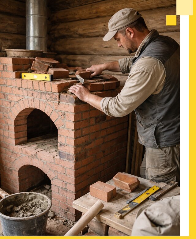 Изготовление и установка русских печей в Черняховске под ключ