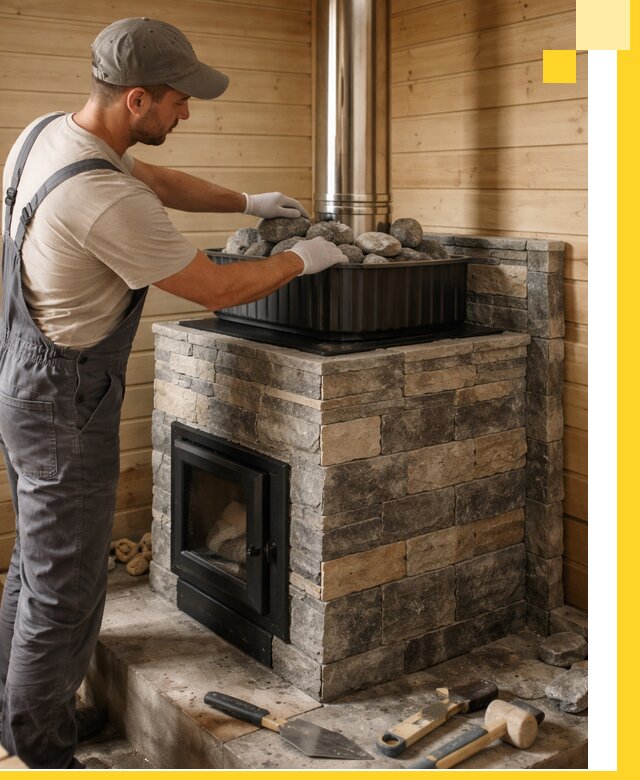 Печи для парной в Черняховске, производство, монтаж и обслуживание