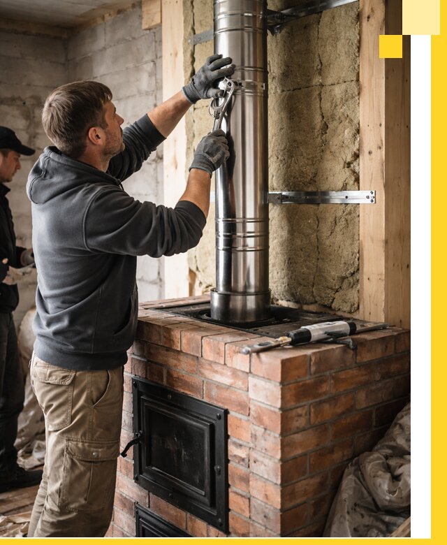 Изготовление и монтаж печей и дымоходов под ключ в Черняховске