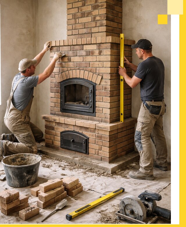 Продажа и установка печей и каминов для дома под ключ в Черняховске