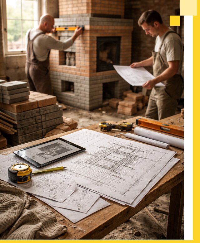 Проекты печей и каминов с индивидуальным дизайном в Черняховске