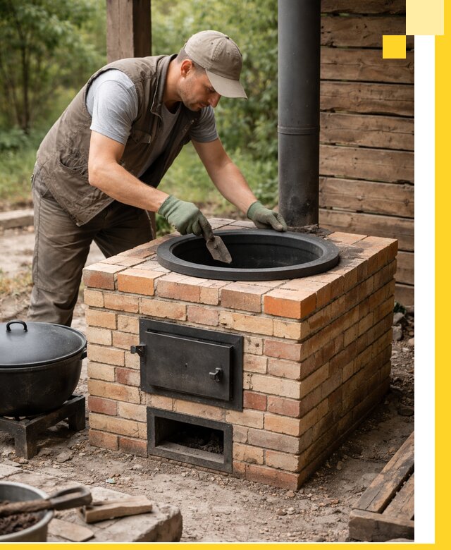 Изготовление и установка печей для казана в Черняховске под ключ