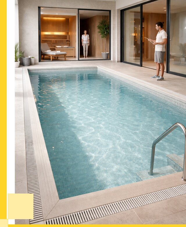 Отделка бассейна пленкой ПВХ в Черняховске от 3668 р. - ЭриданЧрх