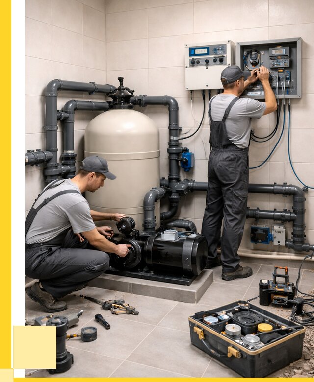 Монтаж оборудования для бассейнов в Черняховске от 41920 р. | ЭриданЧрх