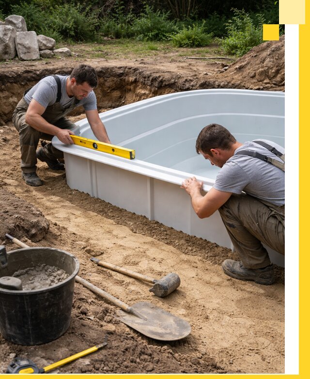 Производство и установка пластиковых бассейнов в Черняховске под ключ