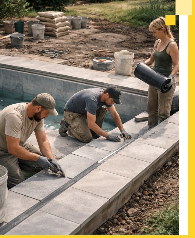 Строительство и монтаж уличных бассейнов под ключ в Черняховске