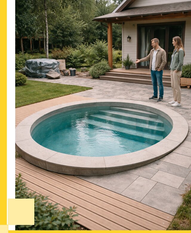 Бассейн на даче под ключ в Черняховске от 209600 р., ЭриданЧрх