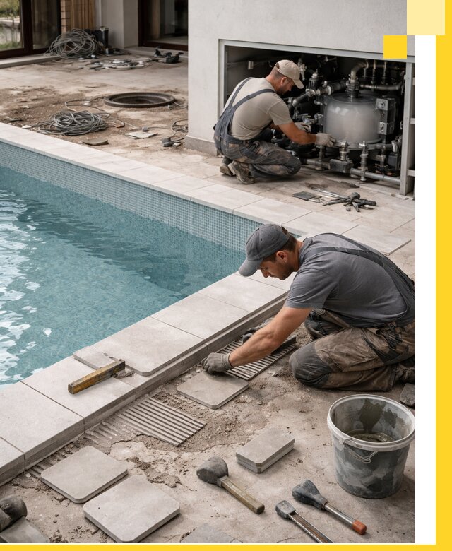 Строительство и монтаж бассейнов в коттедже в Черняховске