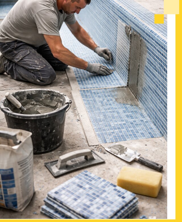 Укладка и ремонт мозаики для бассейнов под ключ в Черняховске