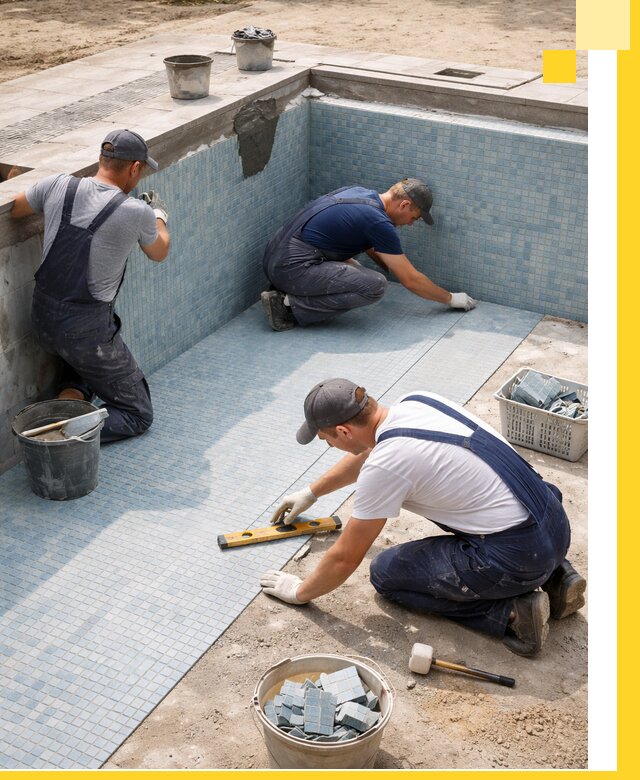 Укладка и установка плитки для бассейнов под ключ в Черняховске