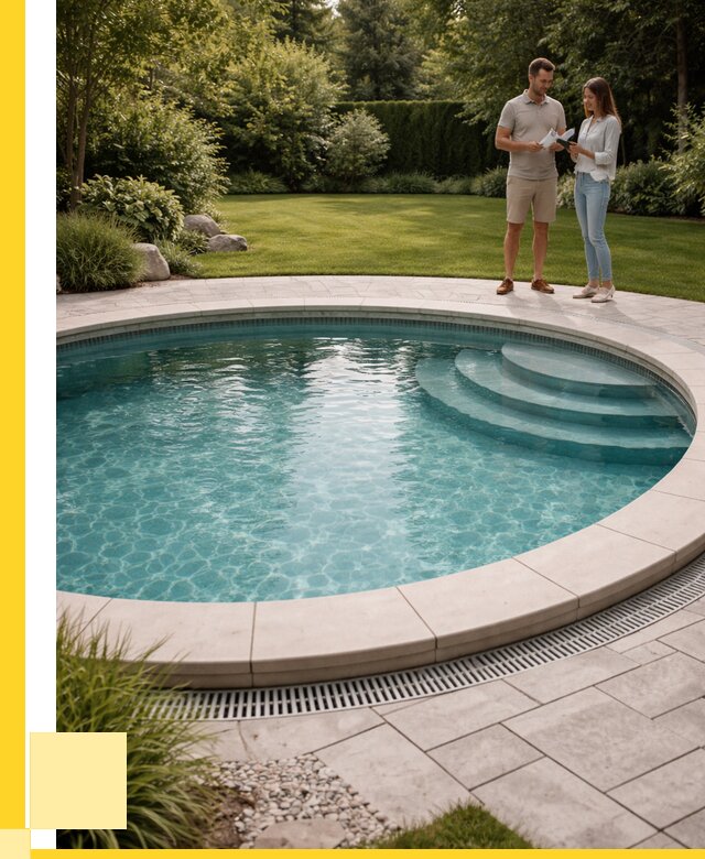 Круглые каркасные бассейны купить в Черняховске от 262000 р. | ЭриданЧрх