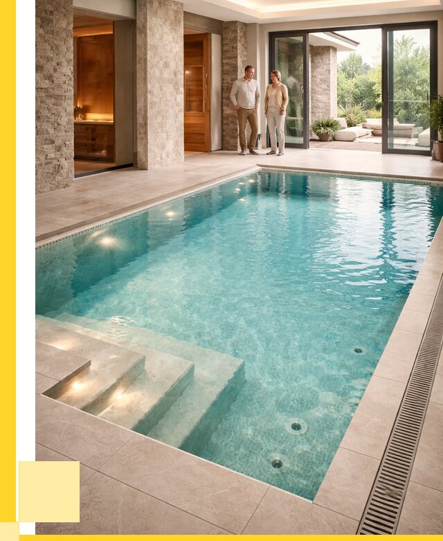 Бассейн во дворе в Черняховске: проект, отделка от 1257600 р. | ЭриданЧрх