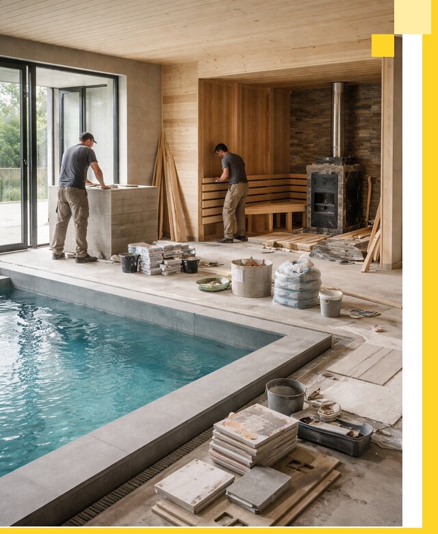 Проектирование и строительство бань с бассейном в Черняховске