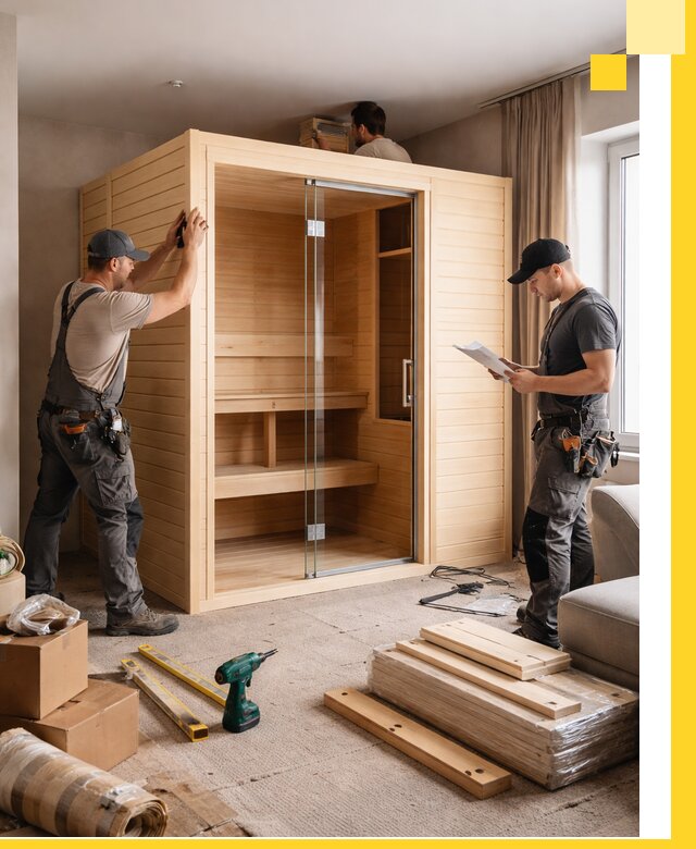 Установка и благоустройство саун в квартире в Черняховске