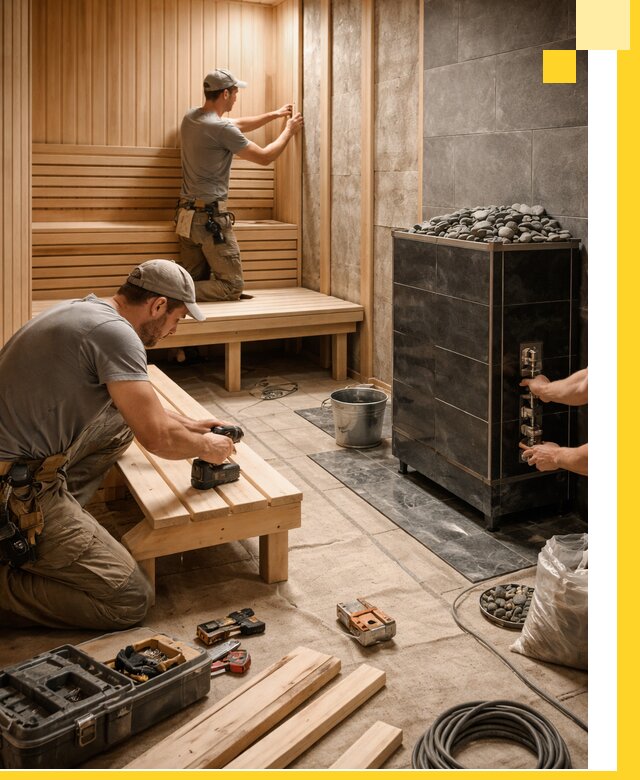 Дизайн и строительство интерьерных саун под ключ в Черняховске
