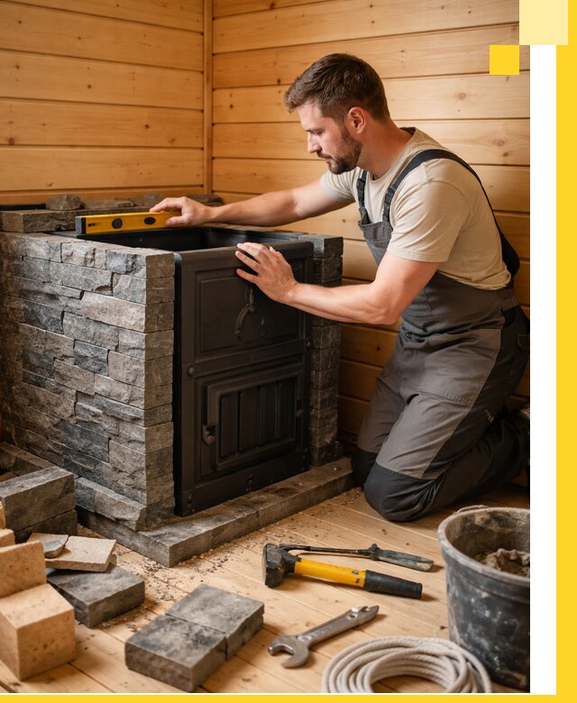 Производство и установка печей для саун под ключ в Черняховске