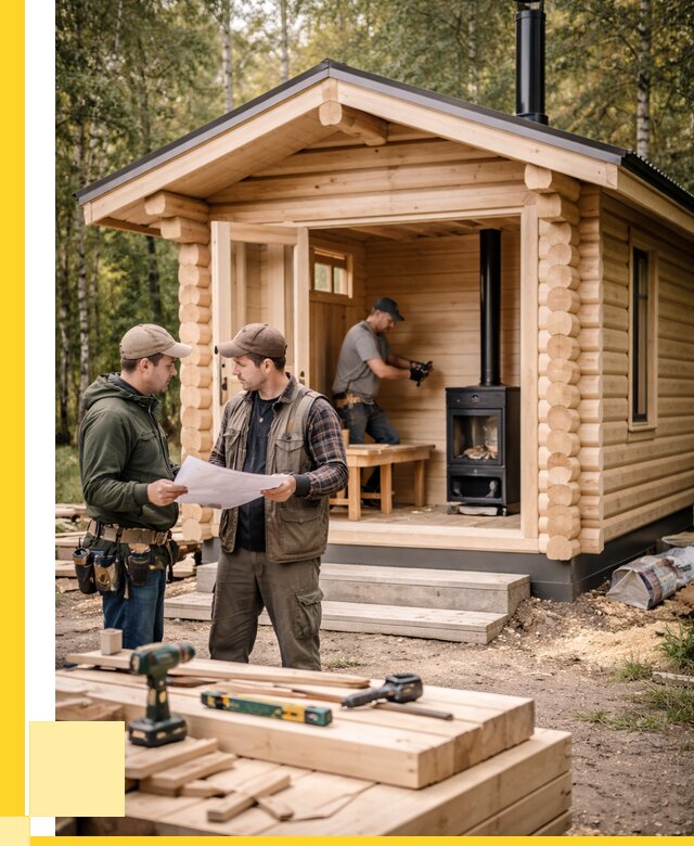 Монтаж бань под ключ в Черняховске — от 209600 р. | ЭриданЧрх