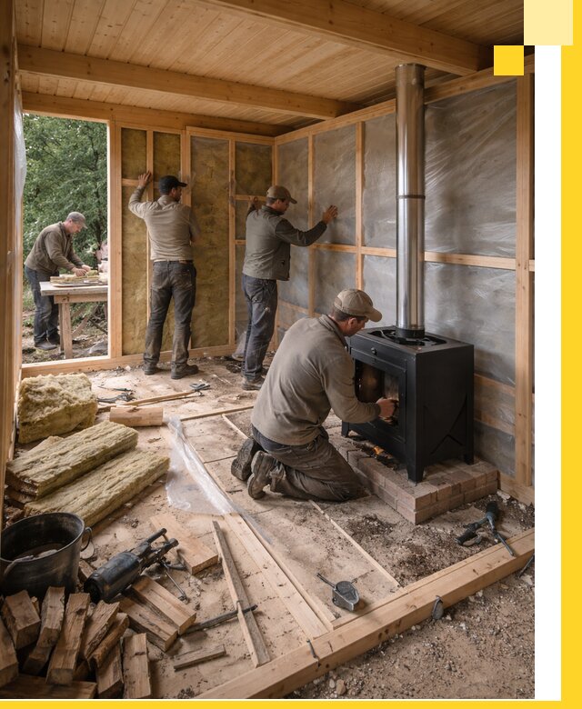 Профессиональный монтаж бань под ключ в Черняховске для дома