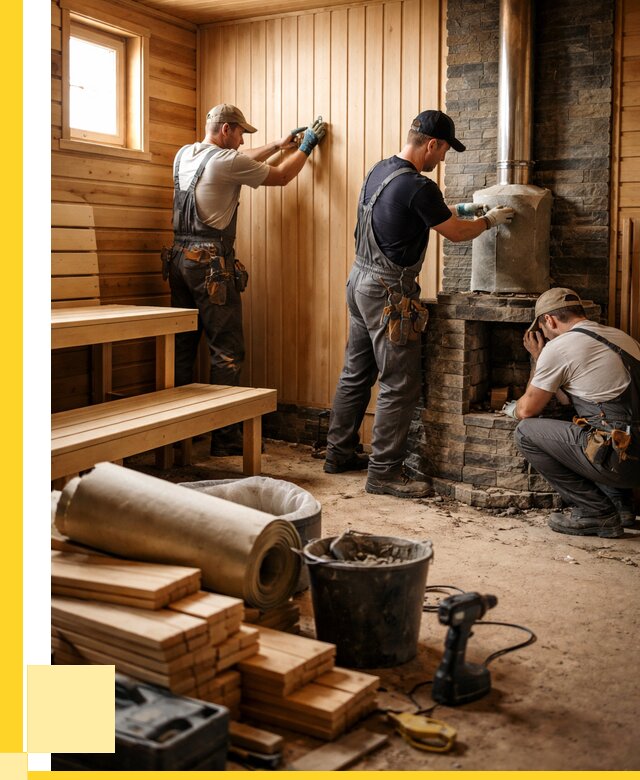 Ремонт бань под ключ в Черняховске от 47160 р. | ЭриданЧрх