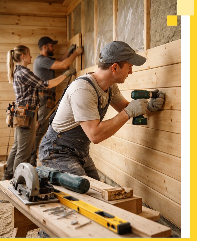 Обшивка бань под ключ в Черняховске: отделка стен и потолков