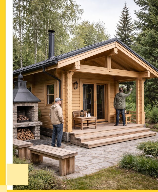 Деревянные бани под ключ в Черняховске от 471600 р. | ЭриданЧрх