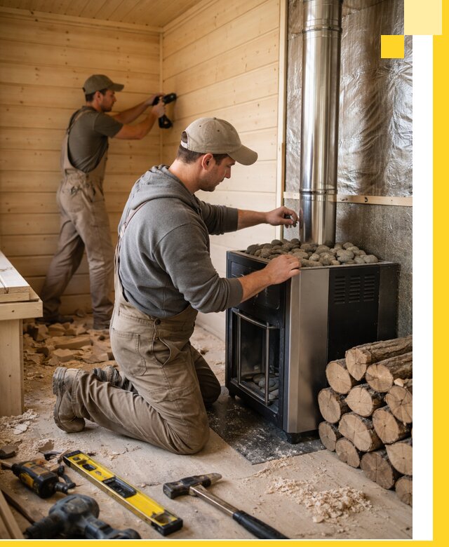 Строительство деревянных бань под ключ в Черняховске проекты и монтаж