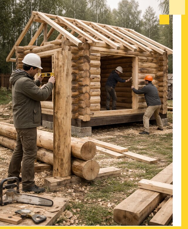 Строительство бань для дачи под ключ в Черняховске с доставкой и монтажом