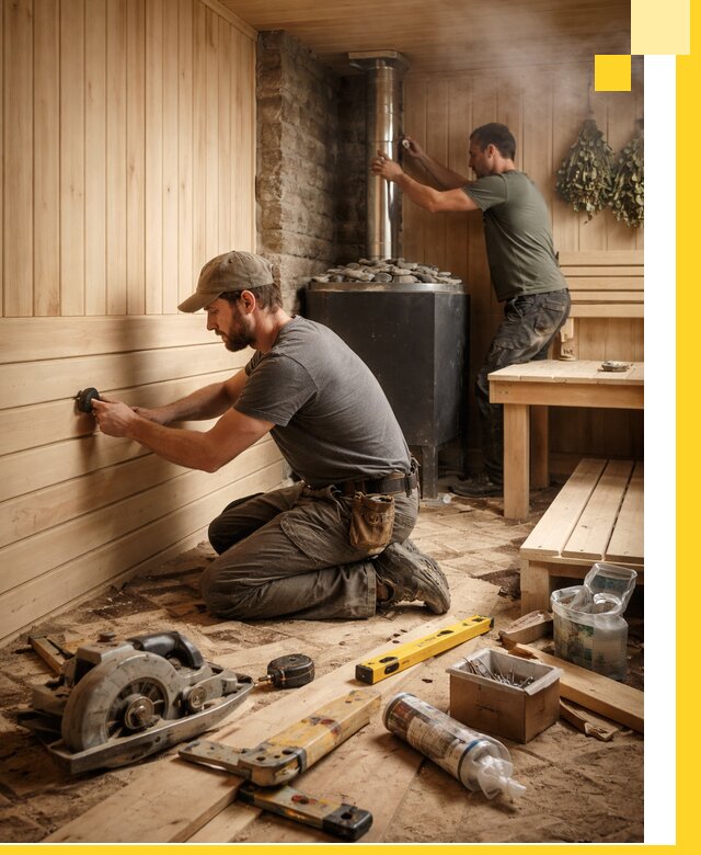 Полное строительство и оснащение парных под ключ в Черняховске