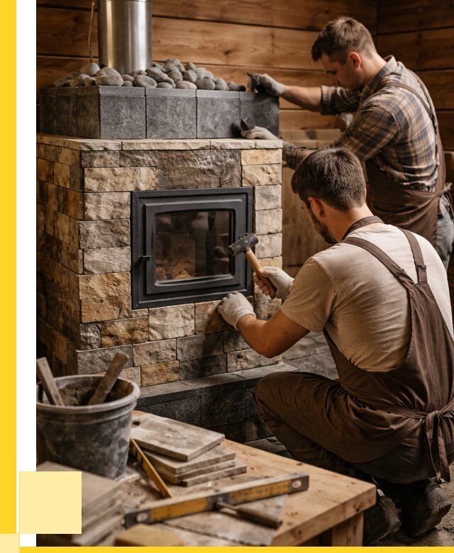 Облицовка банной печи в Черняховске от 15720 р. | ЭриданЧрх