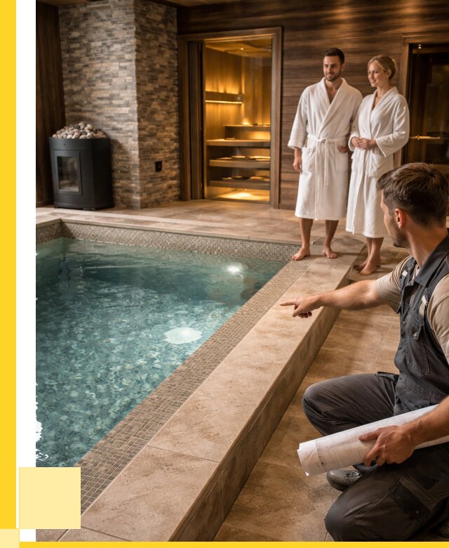 Проект бани с бассейном под ключ в Черняховске от 68120 р. | ЭриданЧрх