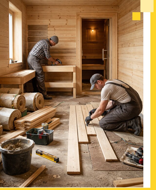 Индивидуальный проект бани с комнатой отдыха под ключ в Черняховске