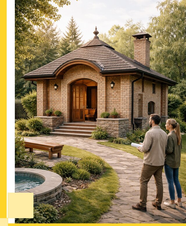 Проект кирпичной бани в Черняховске от 31440 р. | ЭриданЧрх