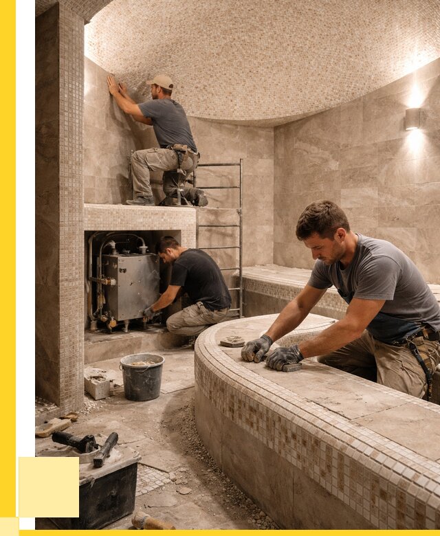 Монтаж хамамов под ключ в Черняховске от 262000 р. ЭриданЧрх