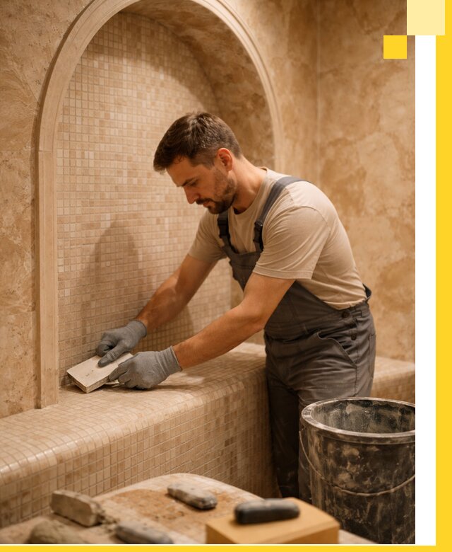 Профессиональная отделка хамамов с мозаикой под ключ в Черняховске