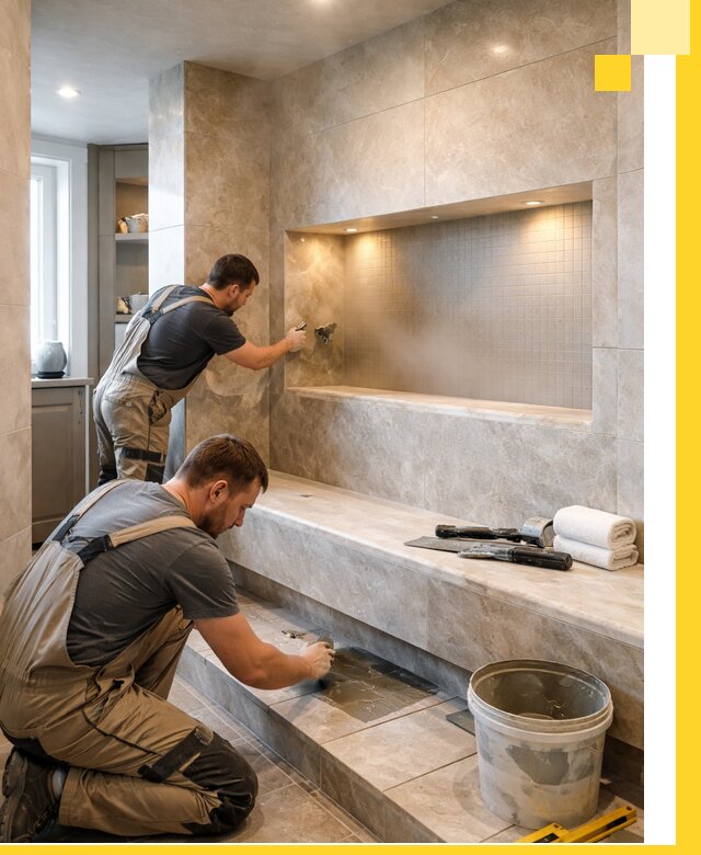 Профессиональное строительство хамама в квартире в Черняховске