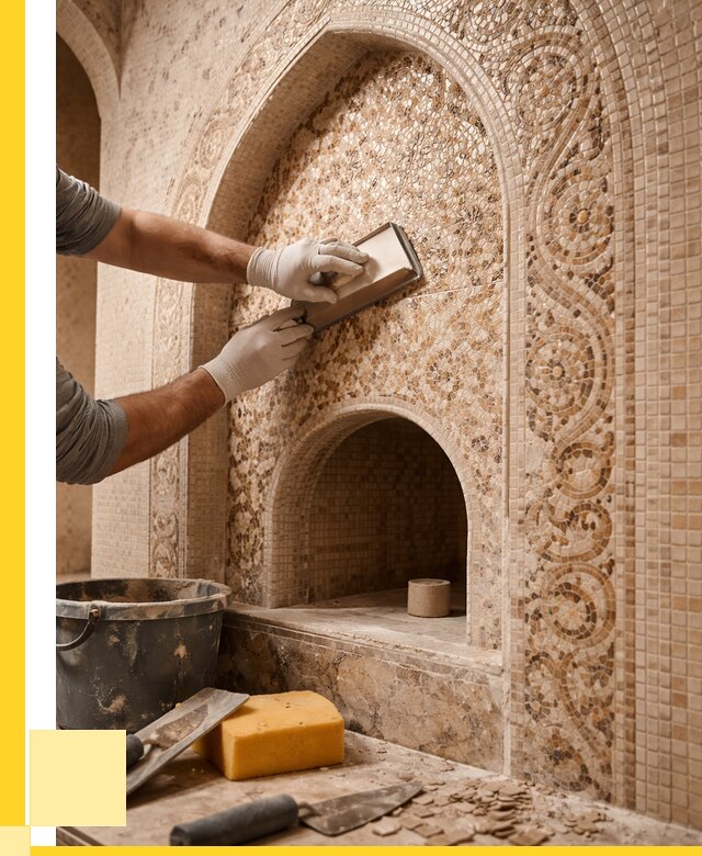 Мозаика для хамама в Черняховске под ключ от 5240 р. | ЭриданЧрх