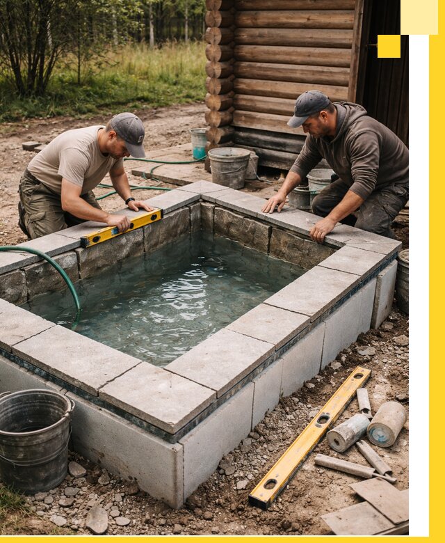 Изготовление и установка холодных купелей под ключ в Черняховске